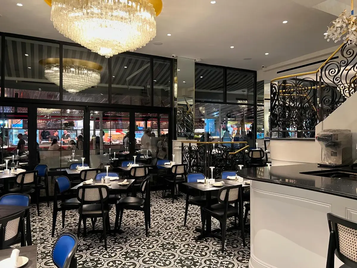 dining room at Casa Bella NYC